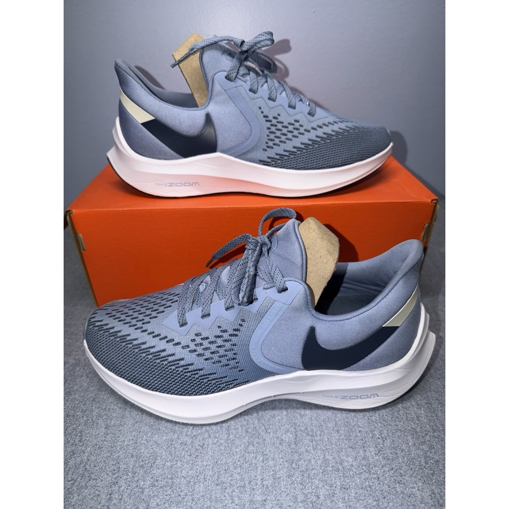 Nike Zoom Winflo 6 Womens Running Shoes Size 8.5 Indigo Athletic Sneakers AQ8228